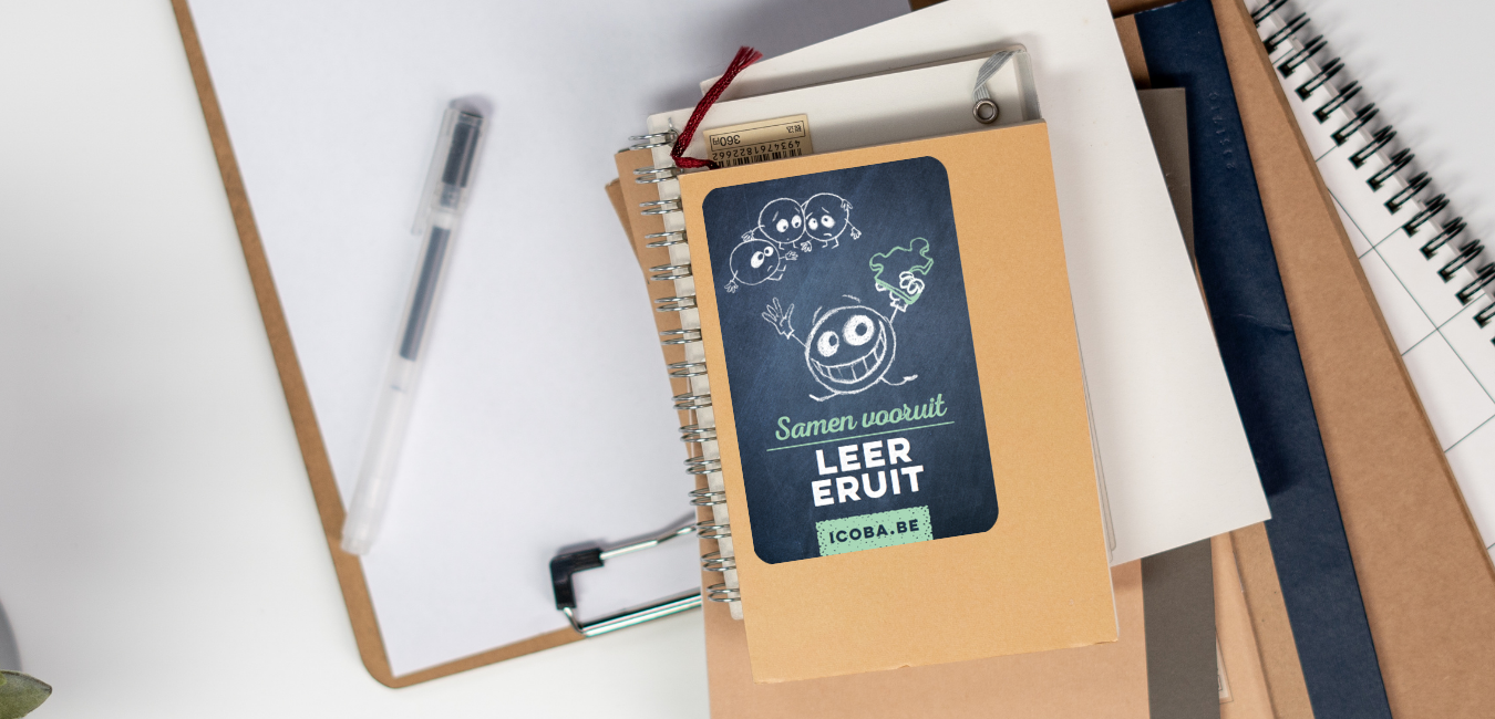 sticker leer eruit