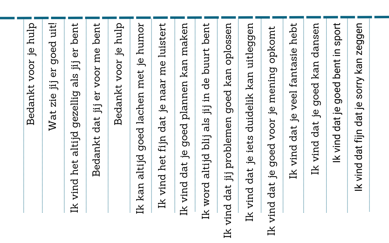 scheurbriefjes met complimenten